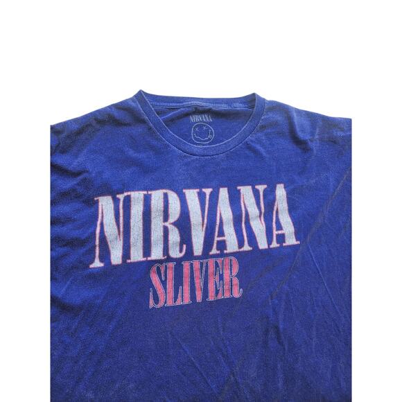 NIRVANA Other - Nirvana Band T Shirt Mens 2XL Sliver Graphic Tee Grunge Distressed Vintage Style